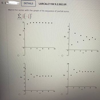 Answered: Match The Series With The Graph Of Its… | Bartleby