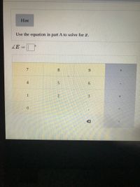 Hint
Use the equation in part A to solve for x.
7
8.
6.
4
2
3
6.
1.
