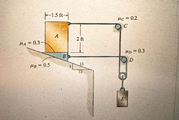 MA=0.3
|--1.5 ft
MB = 0.5
A
B
5
2 ft
13
12
#c=0.2
C
E
MD=0.3
D