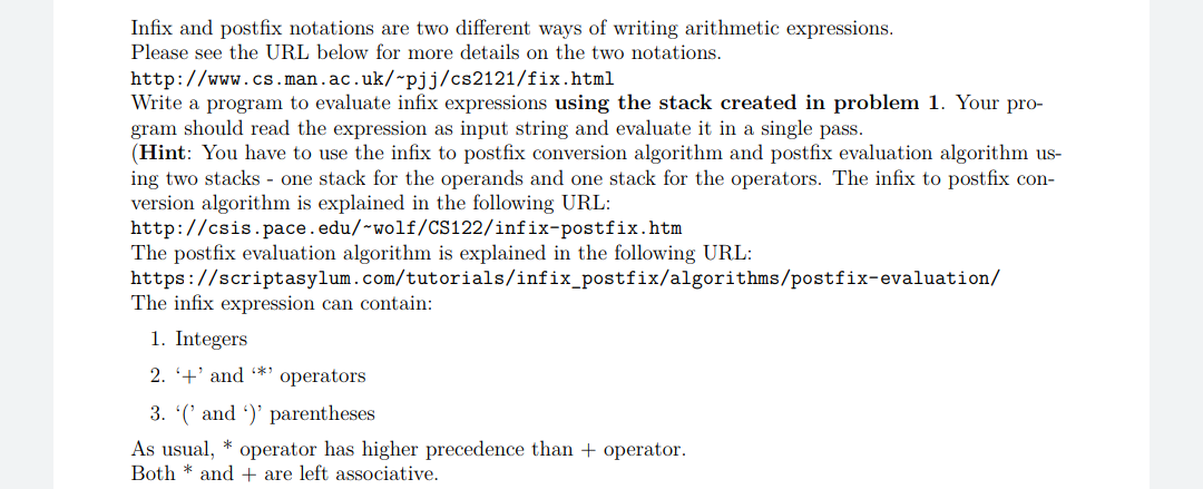 answered-infix-and-postfix-notations-are-two-bartleby