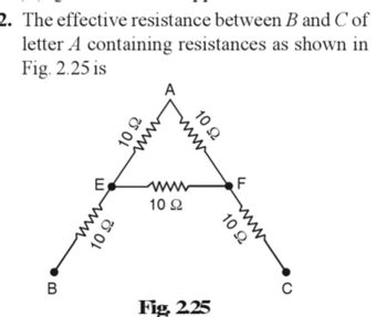 Answered: The Effective Resistance Between B And… | Bartleby