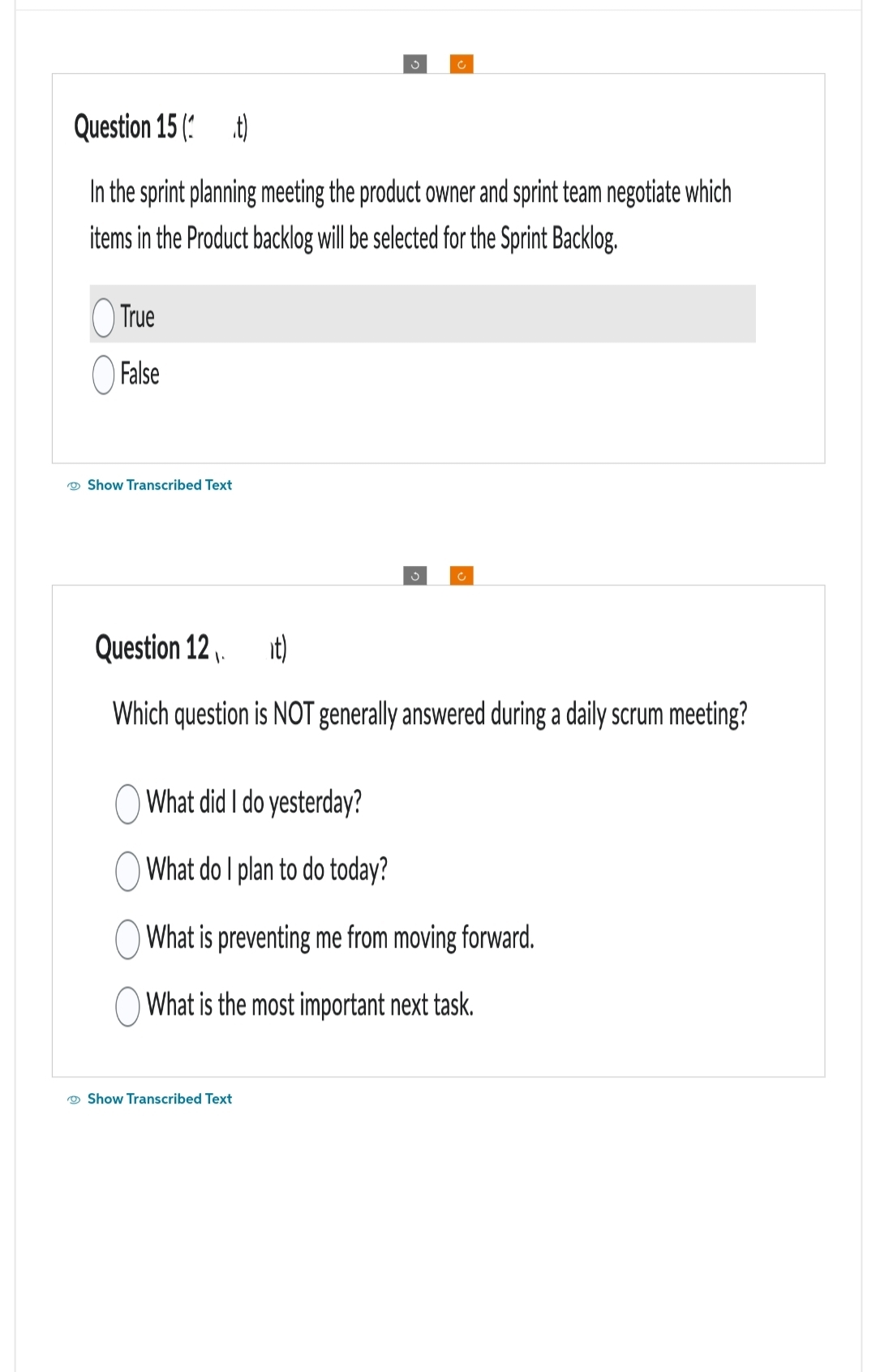 Issue of type “Sprint Planning Meeting”. Other issue types are