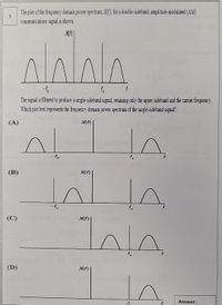 Answered: The plot of the frequency domain power… | bartleby