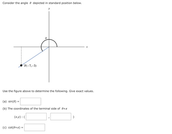 Answered: Consider the angle depicted in standard… | bartleby