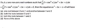 Answered: If A, B, C Are Non-zero Real Numbers… | Bartleby