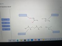 oter 14
14 Question 94-97
но - сн.
HS CH
CH- CH
H,C – CH,
disulfide
но
thiol
-
CH3
H,C
alkoxy group
H,C
H2
H2
glycol
87°F A
W
