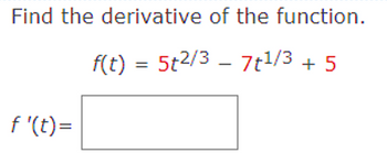 Answered: Find the derivative of the function.… | bartleby