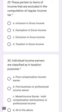 Answered: 29. These Pertain To Items Of Income… | Bartleby