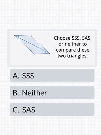 Answered: D Circle one of the following: sss SAS…