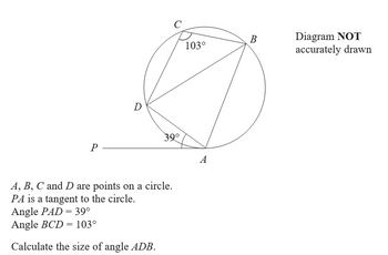 Answered A B C and D are points on a circle. bartleby