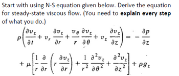 Answered: Laminar Flow in a Vertical Cylindrical… | bartleby