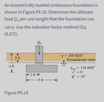 Answered: An Eccentrically Loaded Continuous… | Bartleby