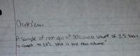 CharlesLaw
A sample of neon qus
at
SO°cand a vulume Of 2.5 liters
is Coued to 25°C. What is the new volume"
