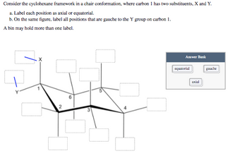 Answered: Consider the cyclohexane framework in a… | bartleby