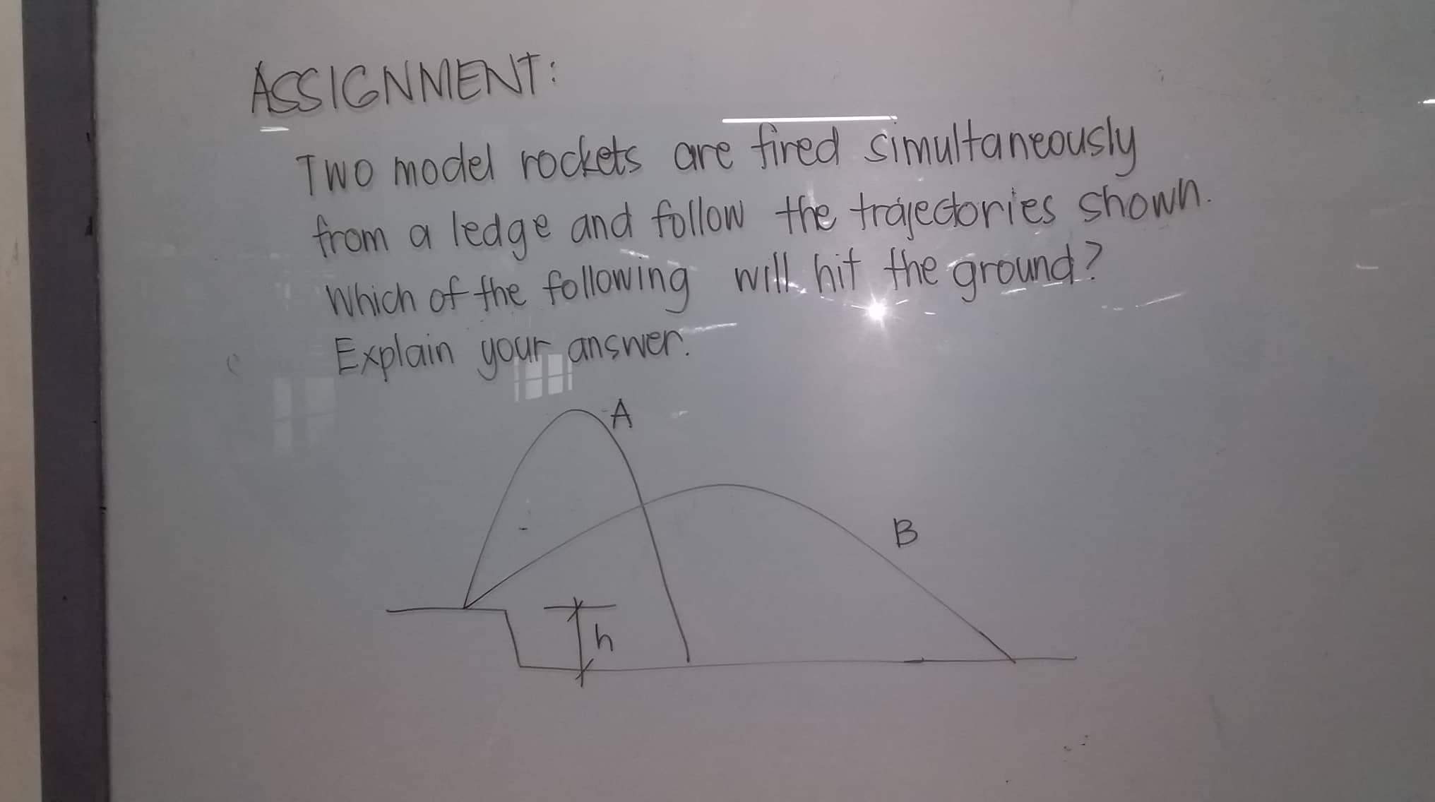 Answered ACSIGNNENT TwO model rockets ore fired… bartleby