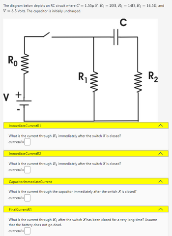 Answered: The Diagram Below Depicts An RC Circuit… | Bartleby