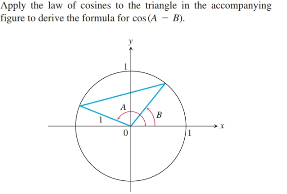 Answered: Apply the law of cosines to the… | bartleby