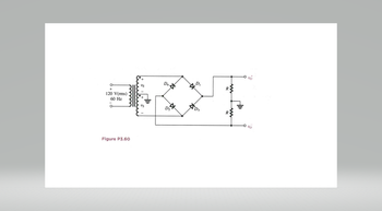 120 V(rms)
60 Hz
Figure P3.60
+
US
+
DA
☆
D₁
R
R