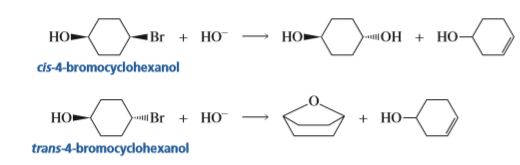 Но-
Br + HO
cis-4-bromocyclohexanol
Но
)-нОН + НО-
Br + HO
trans-4-bromocydohexanol
+ HO
Но-
