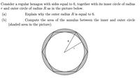 Answered: Consider A Regular Hexagon With Sides… | Bartleby