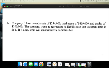 Answered: B. Company B Has Current Assets Of… | Bartleby