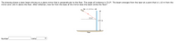 The drawing shows a laser beam shining on a plane mirror that is perpendicular to the floor. The angle of incidence is 33.0°. The beam emerges from the laser at a point that is 1.10 m from the
mirror and 1.80 m above the floor. After reflection, how far from the base of the mirror does the beam strike the floor?
1.10 m-
33.0
1.80 m
Floor
Number
|Units
