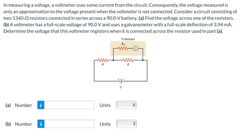 Answered: In Measuring A Voltage, A Voltmeter… | Bartleby