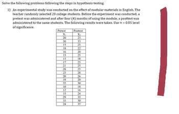 Answered: An Experimental Study Was Conducted On… | Bartleby