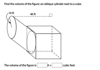 The volume of a 9-inch cube is _____. 