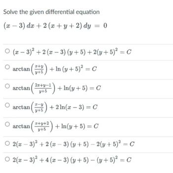 Answered: Solve The Given Differential Equation… | Bartleby