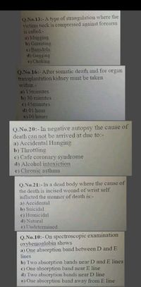 Answered: Q.No.13:-A Type Of Strangulation Where… | Bartleby