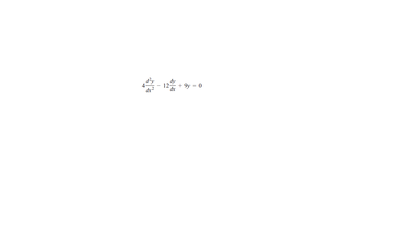 Answered: d²y dy + 9y = 0 dx | bartleby