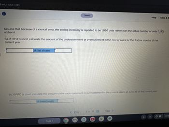 26
EhaLbrowser=0&launch Url=https:253A%252F%252Fnewcorrected education on 1726
Saved
Help
Save & E
first account field.)
4. Prepare journal entries to record the purchase and sale transactions, as well as the cost of sales, assuming that all sales and
purchase transactions are on account and that the weighted-average method is used. (Do not round intermediate calculations and
round the final answers to 2 decimal places. If no entry is required for a transaction/event, select "No journal entry required" in the
View transaction list
Journal entry worksheet
1
2
3
4
5
6
Record sales on account.
Note: Enter debits before credits.
Date
January 24
General Journal
Debit
Credit
Desk 1
< Prev
3 of 15
Next >
7
e
US
23 Mar
6:44