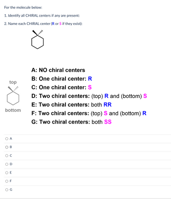 Answered: For The Molecule Below: 1. Identify All… | Bartleby