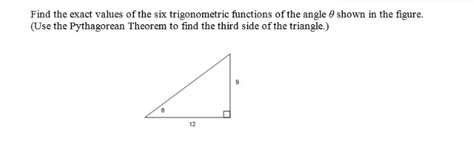 Answered: Find the exact values of the six… | bartleby