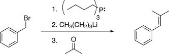 Br
1.
2. CH3(CH2)3Li
3.
3