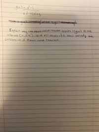 Certainly! Here is the transcription of the given text suitable for an educational context:

---

**Function Definition:**

\[ g(x) = \frac{x^2 - 1}{2x^2 - 4x + 3} \]

**Problem:**

Explain why the mean value theorem applies to \( g(x) \) on the interval \( (0, \infty) \). Give all values of \( c \) that satisfy the conclusion of the Mean Value Theorem.

---

Please note that the initial sentence "Where is g(x) increasing? Where is g(x) decreasing?" is crossed out in the text. There are no graphs or diagrams included.