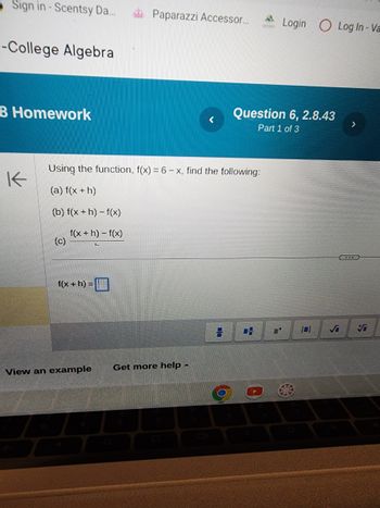 college algebra homework 1 2