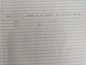 Answered: Which Is A-o B.1 A Solution To The… | Bartleby