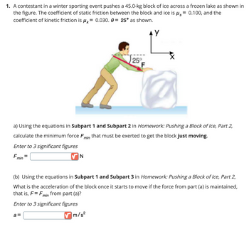 Answered: the figure. The coefficient of static… | bartleby