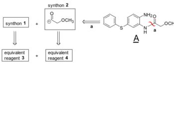 synthon 1
equivalent
reagent 3
+
synthon 2
요
OCH3
equivalent
reagent 4
a
A
NH₂0
ZI
a
OCH