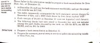 Showr below is the information needed to prepare a bank reconciliation for Data
Flow, Inc., at December 31.
EXERCISE 7-8
Bank Reconcil-
iation and En-
1 At December 31, cash per the bank statement was $15,981; cash per the compa-
ny's records was $17,445.
2 Two debit memoranda accompanied the bank statement: scrvice charges for
December of $24, and a $600 check drawn by Jane Jones marked "NSF."
3 Cash receipts of $4,353 on December 31 were not deposited until January.
4 The following checks had been issued in December but were not includcd
among the paid checks returned by the bank: no. 620 for $978, no. 630 for
$2,052, and no. 641 for $483.
trles to Update
the Accounting
Records
INSTRUCTIONS
a. Prepare a bank reconciliation at December 31.
b Prepare the necessary journal entry or entries to update the accounting records
of Data Flow, Inc.
