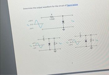 Determine the output waveform for the circuit of Figure below
+10 V
Vov
-10 V
A
+4V
% 0-
-4 V
o
R
www
10k0
+44
ER V
HI₁
✈
HI₁
V
+15 V
-ISV
RV
HII