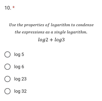 3.3 Part 4: Condensing Logarithmic Expressions