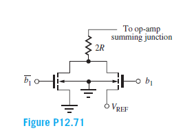 Answered: 2R vo 2R 2R { 2R 2R b4 b3 -b2 o VREF… | bartleby