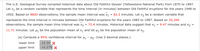 The U.S. Geological Survey compiled historical data about Old Faithful Geyser (Yellowstone National Park) from 1870 to 1987.
Let x1 be a random variable that represents the time interval (in minutes) between Old Faithful eruptions for the years 1948 to
1952. Based on 8820 observations, the sample mean interval was x1 = 62.2 minutes. Let x2 be a random variable that
represents the time interval in minutes between Old Faithful eruptions for the years 1983 to 1987. Based on 25,340
observations, the sample mean time interval was x2 = 72.4 minutes. Historical data suggest that o, = 9.47 minutes and o2 =
11.71 minutes. Let µ1 be the population mean of x1 and let u2 be the population mean of x2:
(a) Compute a 95% confidence interval for u1 - 42. (Use 2 decimal places.)
-10.04 X
-10.279X
lower limit
upper limit
