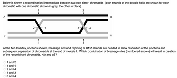 Answered: Below Is Shown A Recombination… | Bartleby