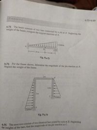 Answered: 4-73 The Beam Consists Of Two Bars… | Bartleby