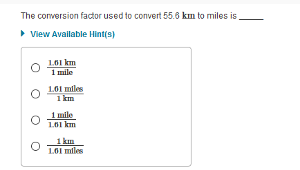 Answered: The conversion factor to convert… | bartleby