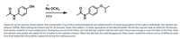 Na OCH3
N.
???
N.
Gwen set up the reaction shown above. She started with 1.5 g of the p-acetamidophenol and added exactly 1.0 molar equivalents of the sodium methoxide. Her solvent was
ethanol (100%). After letting the mixture stir for 10 minutes, Gwen then added 1.3 molar equivalents of the alkyl bromide. She let the reaction heat at reflux for 30 minutes,
then slowly cooled it to room temperature. During the course of the reflux, she noticed that a white solid formed until it there was enough to coat the sides of the flask. After
the solution was cooled, she added 10 mL of water to the reaction mixture. When she did that, the solid disappeared. Next, Gwen cooled the mixture on ice. A different solid
(one that looked like shiny glitter) appeared during the cooling process.
